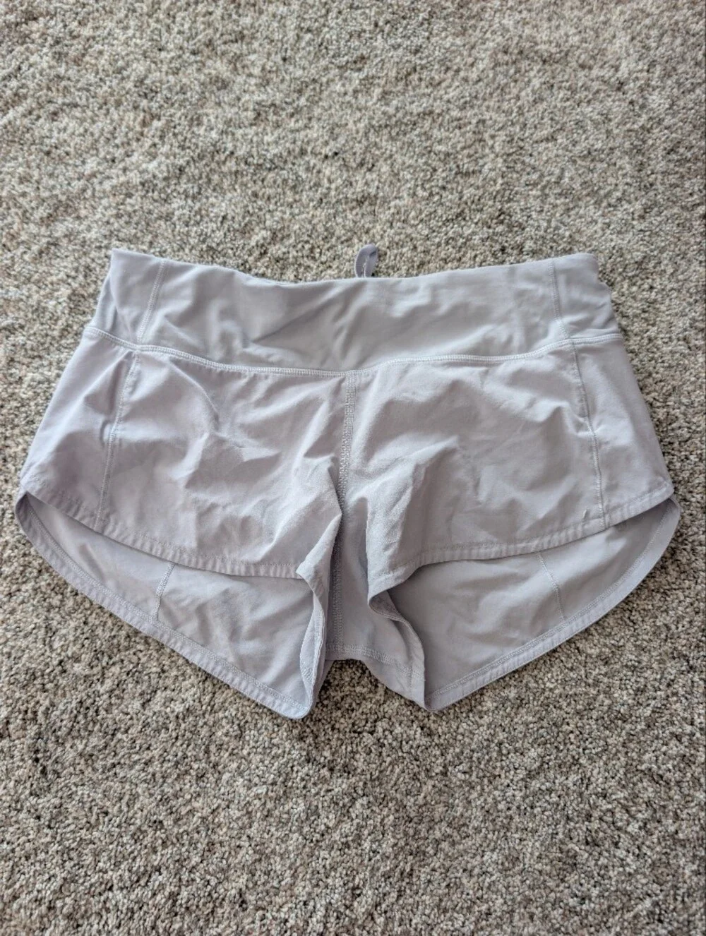 Lululemon Speed Up Lined Running Shorts Light Gray Lavender Size 8 / 10
